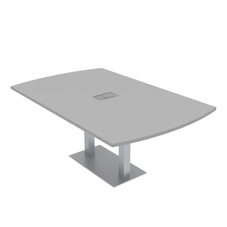 Skutchi Designs 45.25 in W, 84 in L, 29 in H, Engineered Wood Top, Grey H-AREC-4684DOU-01-EL